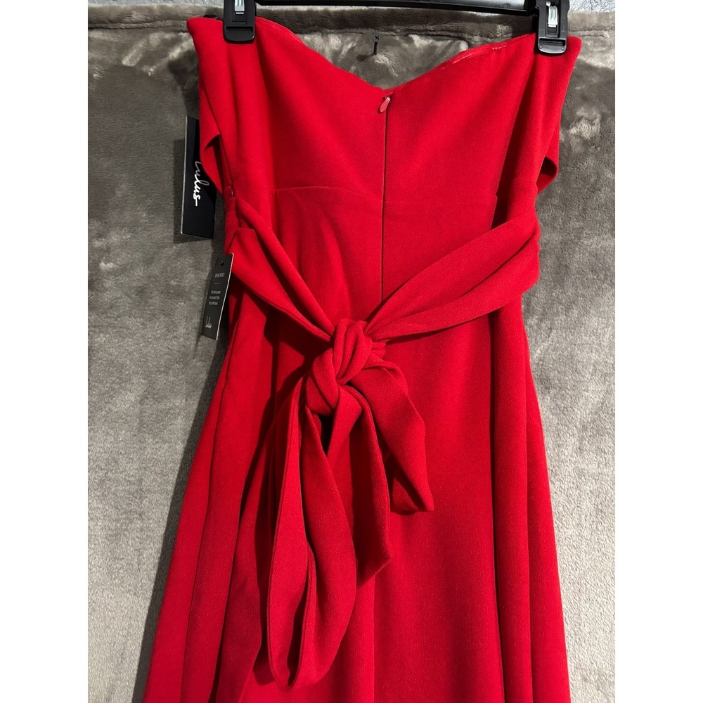 Lulus Own the Night Red Strapless Maxi Dress Women's Medium Red - Picture 14 of 16